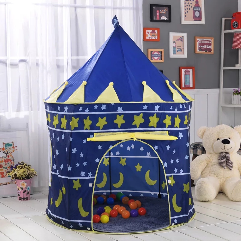 Палатка детская «Замок»,синяя