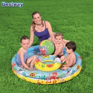 Набор Детский надувной бассейн BestWay с мячом и кругом