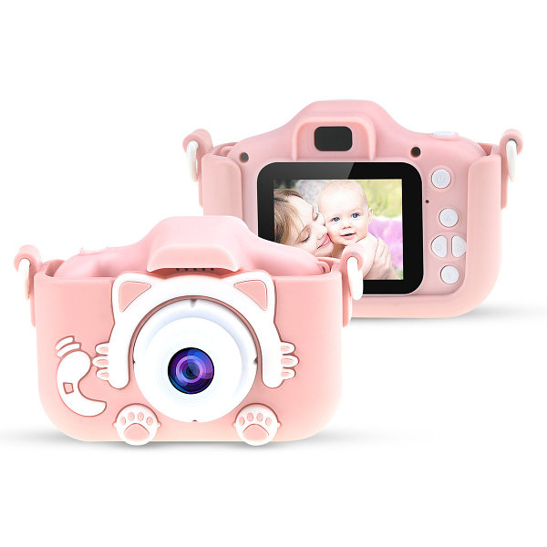 Детский фотоаппарат «Кошечка» с селфи-камерой